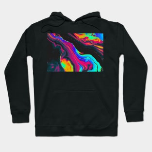 Colorful Rainbow Liquid Swirl Pattern #2 Hoodie
